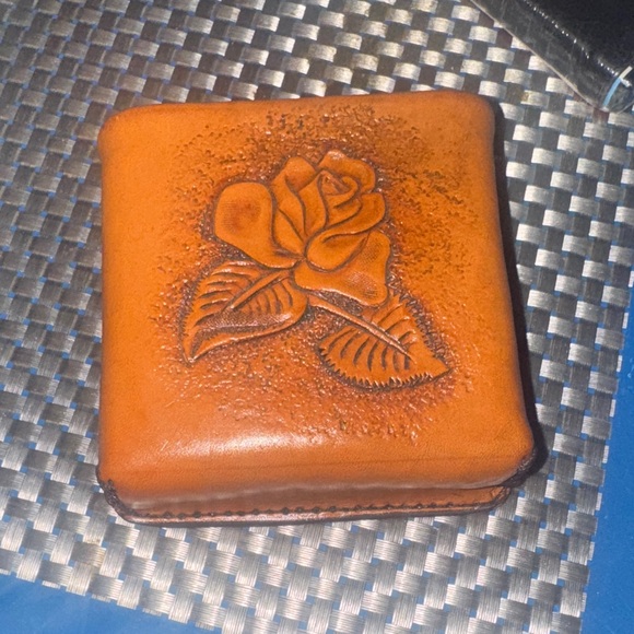 Leather Rose Embossed Box - Picture 1 of 5